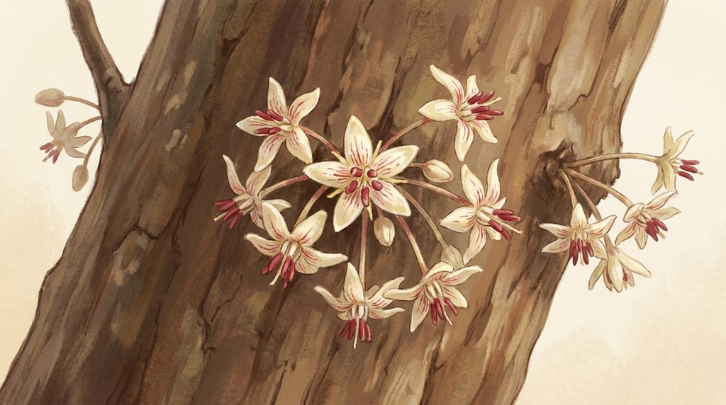 カカオの花（幹生花）